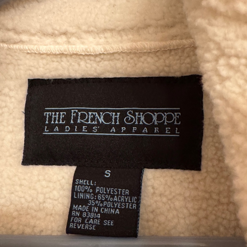 Tan Faux Shearling-Lined Vest with pockets - Picture 2 of 3